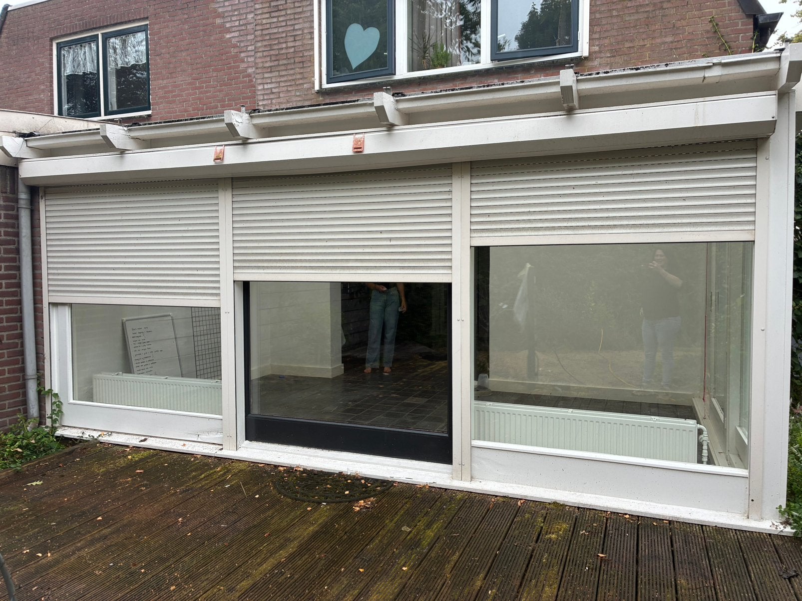 Electrische rolluiken, Gebruikt, 200 cm of meer, Wit, Ophalen of Verzenden