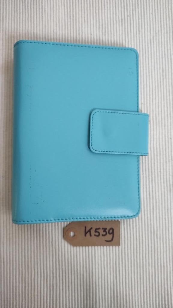 K539 agenda organizer licht blauw kunstleder model standard, -, -, Ophalen of Verzenden, Zo goed als nieuw