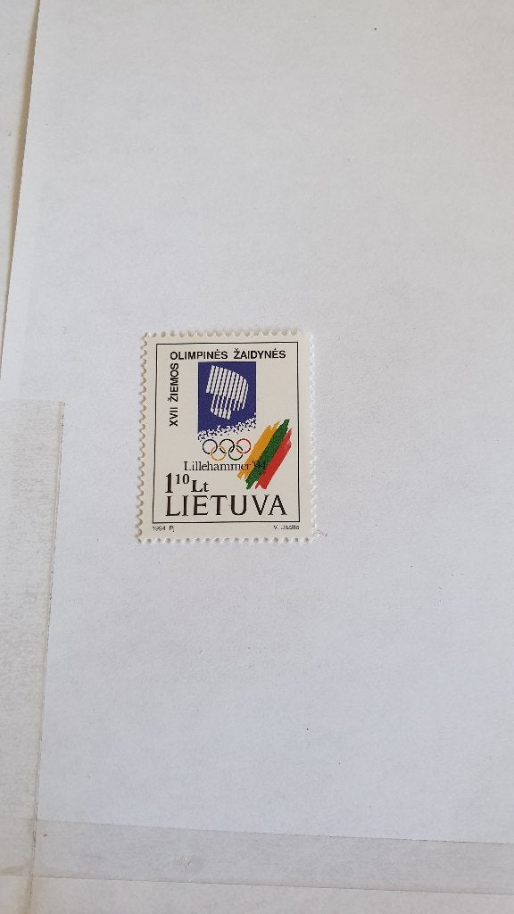1330 litouwen olympics lillehammer 1994, Verzenden, Overige landen
