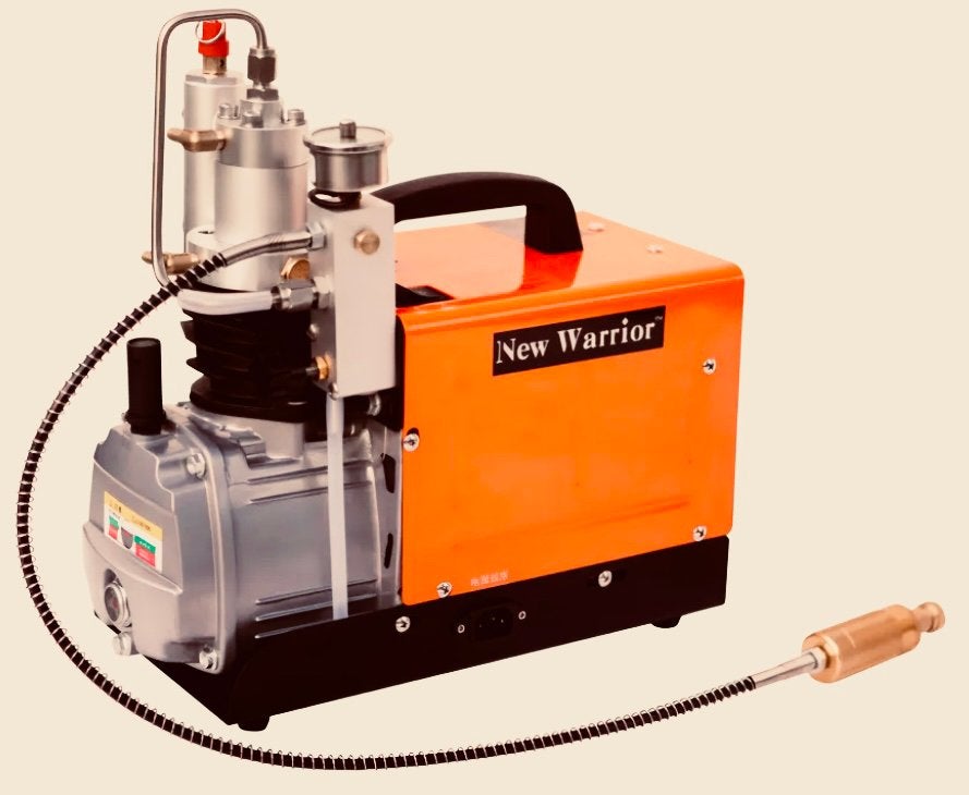 New Warrior watergekoelde PCP Mini Compressor (300 Bar), Ophalen, Zo goed als nieuw