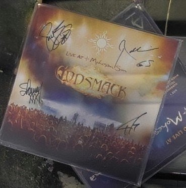 Godsmack vinyl LP gesigneerd hele band | signed, Ophalen, Cd of Plaat, Gesigneerd