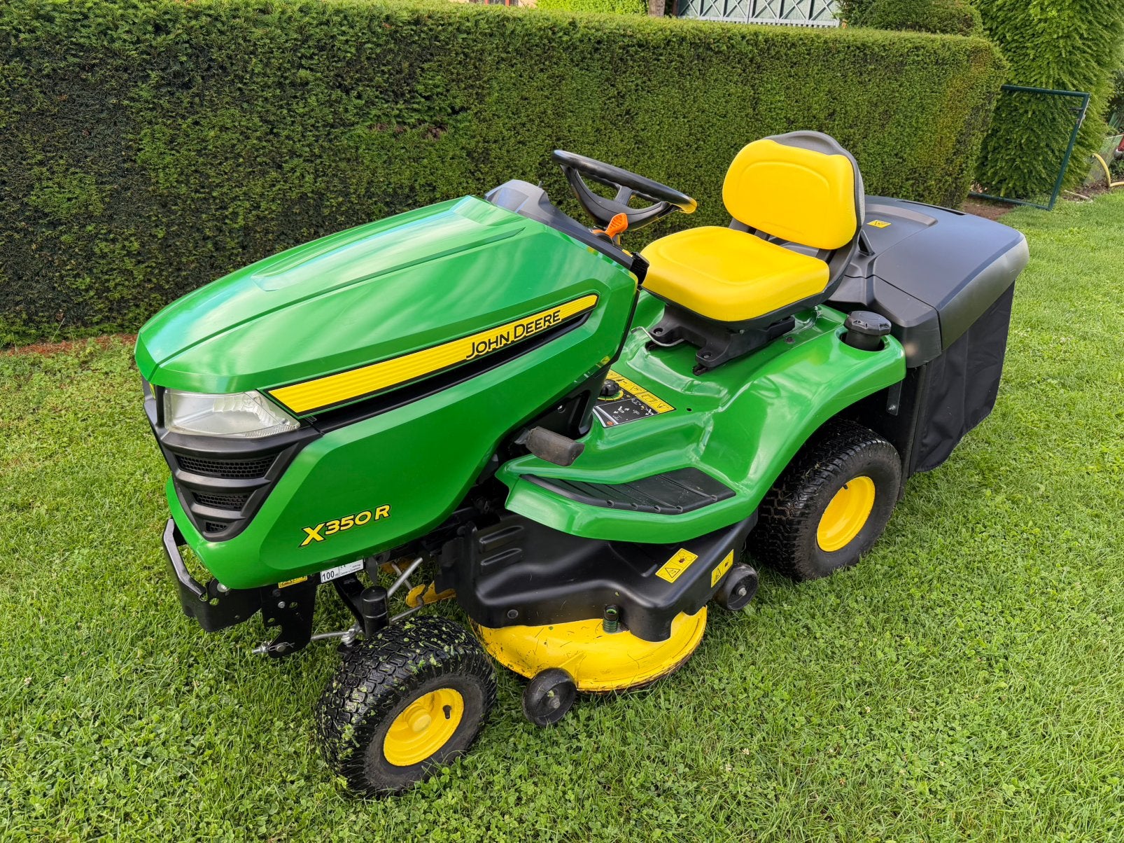 John deere X350R met opvangbak, Ophalen, Zo goed als nieuw