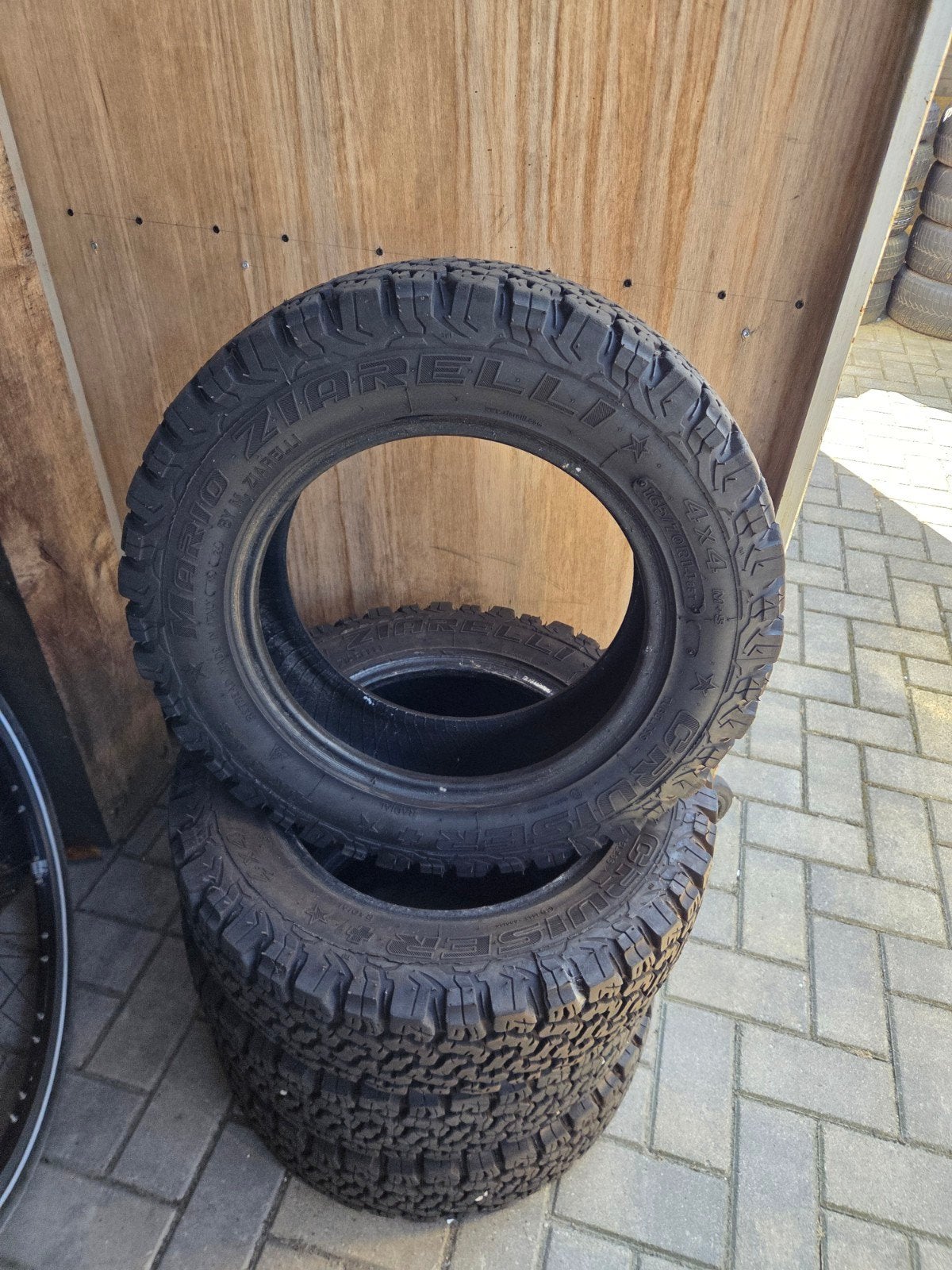 Set Mario Ziarelli Cruiser 14"  4x4 banden., Ophalen, 14 inch, Gebruikt, Band(en)