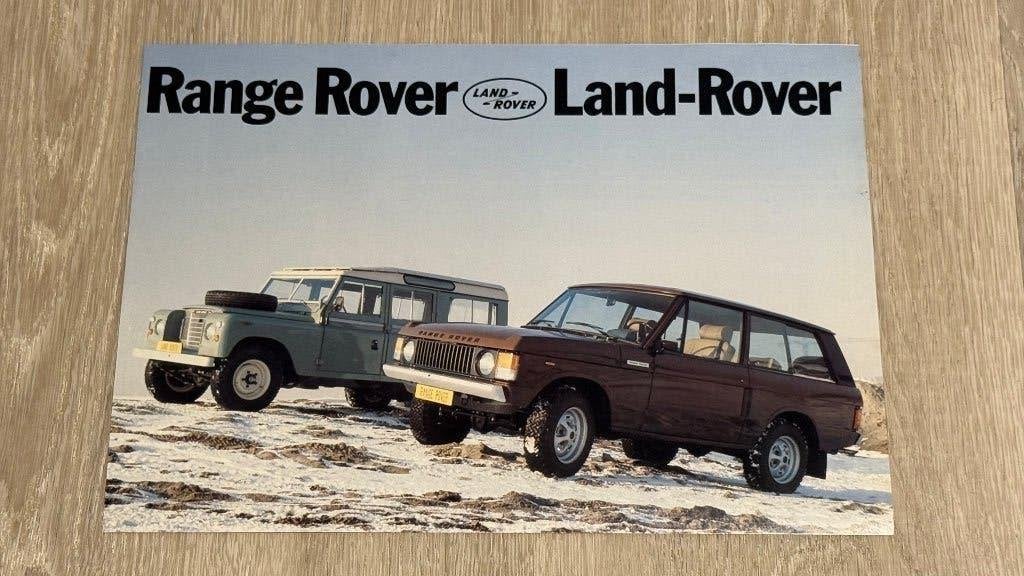 Range Rover / Land Rover verkoopfolder – Nederlands – jrn 70, Ophalen of Verzenden, Zo goed als nieuw, Overige merken