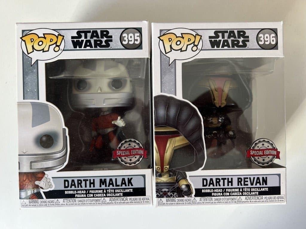 Funko Pop! Star Wars Darth Malak & Darth Revan, Verzamelen, Ophalen of Verzenden, Nieuw, Actiefiguurtje