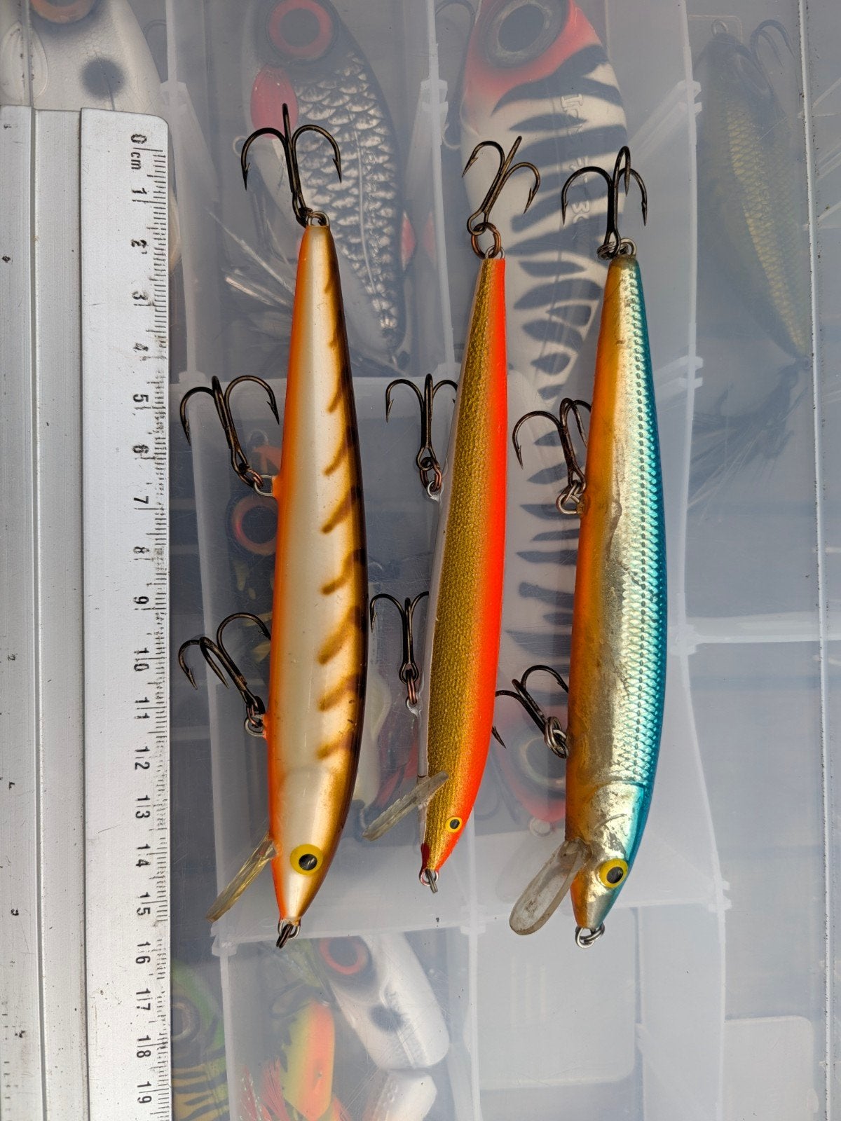 3x Rapala. kunstaas, Ophalen of Verzenden, Zo goed als nieuw, Overige typen