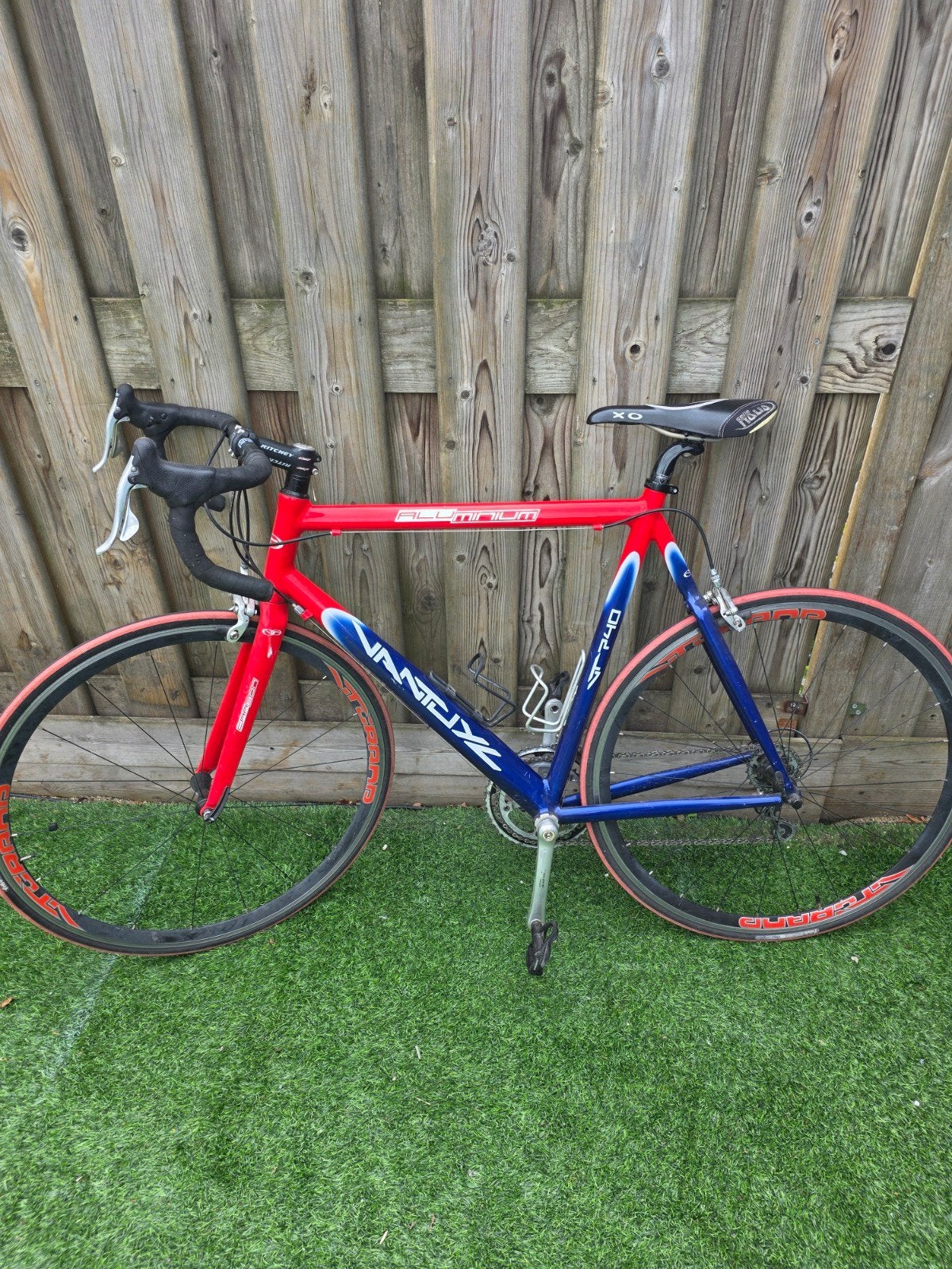 VanTuyl racefiets - Rood/Blauw - Aluminium frame, Heren, Aluminium, Zo goed als nieuw, 57 tot 61 cm