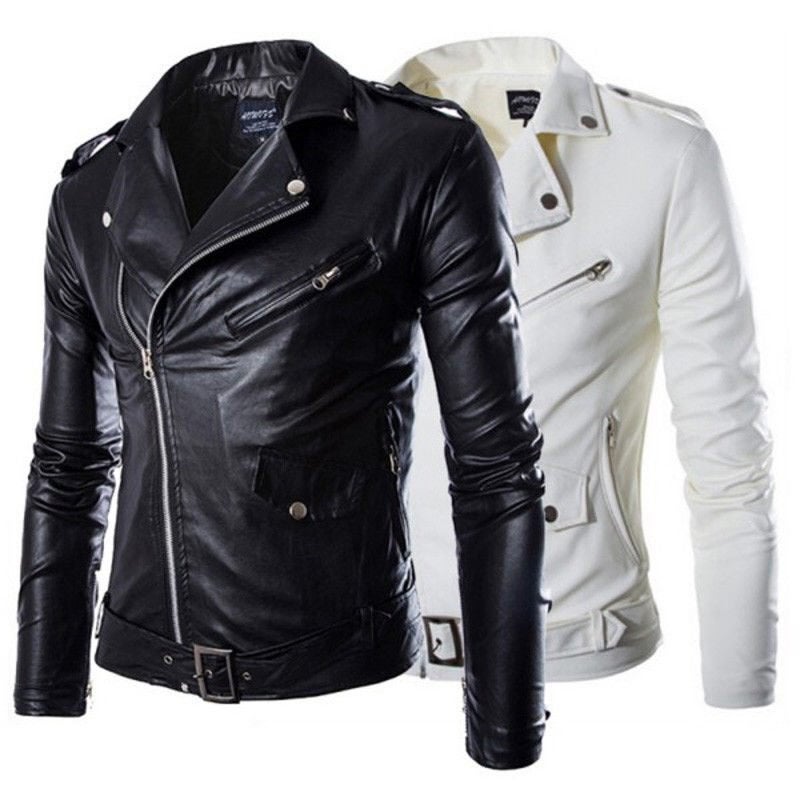 Motorjack heren (motorjas jas leren biker bikerjack korte, Verzenden, Nieuw, Overige maten, Overige kleuren