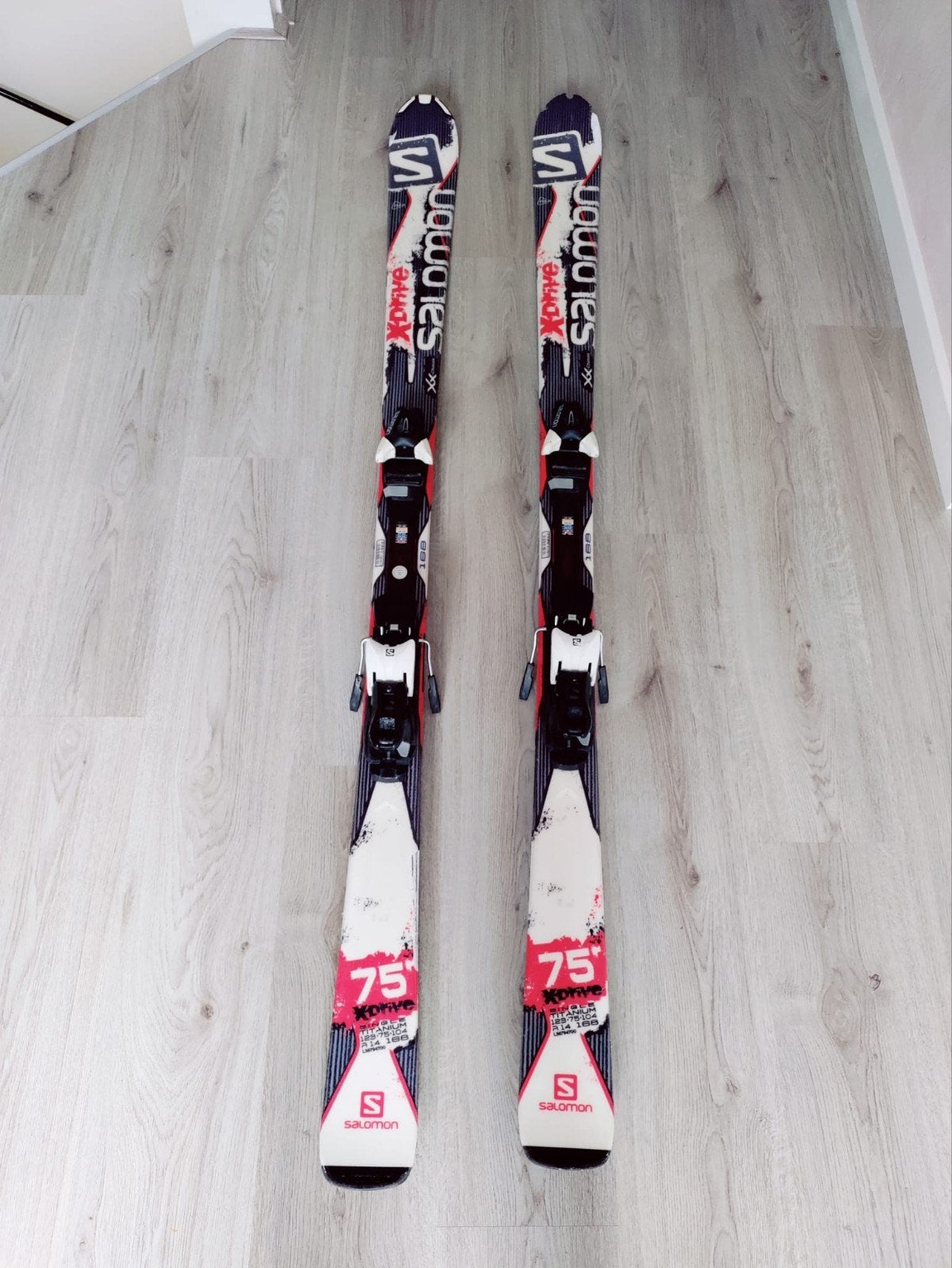 Salomon X-Drive 75 ski's / skies - maat 168 cm met bindingen, Ophalen, 160 tot 180 cm, Gebruikt, Salomon