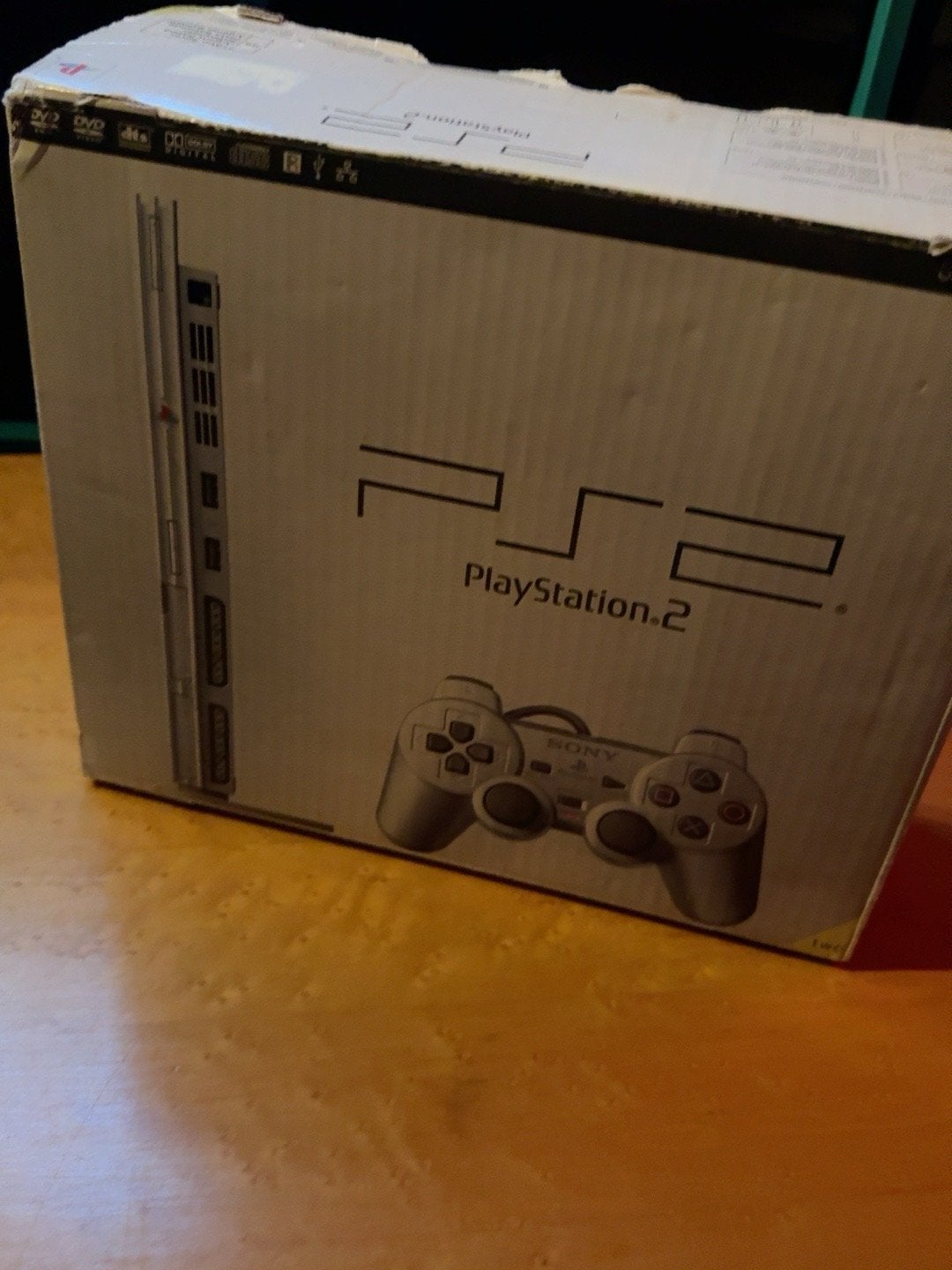 Sony PS2 Slim Satin Silver SCPH-75004 compleet in doos, Ophalen of Verzenden, Zo goed als nieuw, Zilver, Met 2 controllers