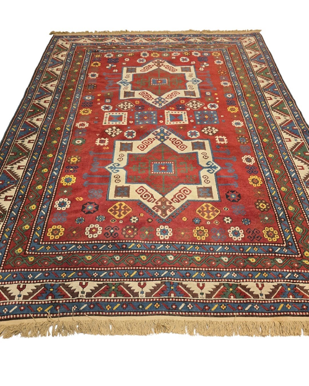 Perzisch tapijt Kazak 280x200 wollen vloerkleed handgeknoopt, Huis en Inrichting, Stoffering | Tapijten en Kleden, 1185VB, De handelmaatschappij