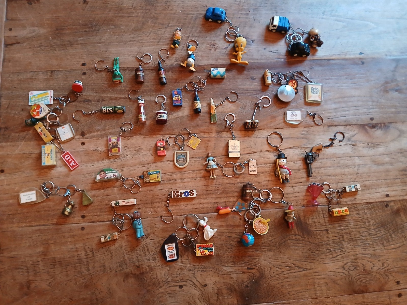 Echte vintage sleutelhangers!, Ophalen, Gebruikt, Gebruiksvoorwerp