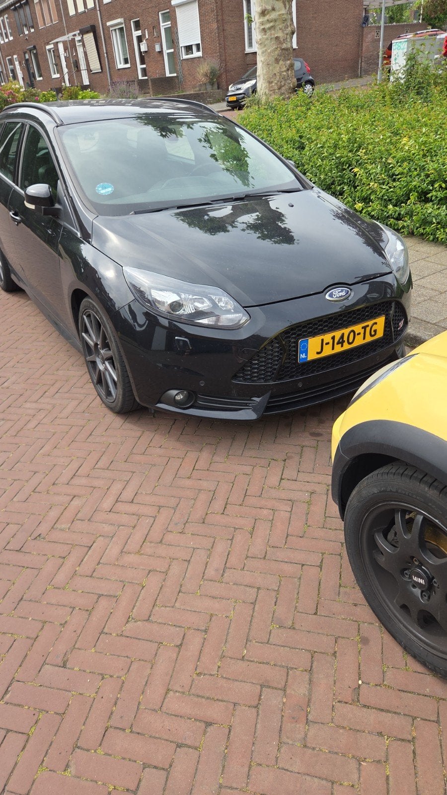 Ford Focus 2.0 Ecoboost 184KW Wagon 2013 Zwart, Auto's, Ford, Zwart, 4 cilinders, Zwart, Handgeschakeld