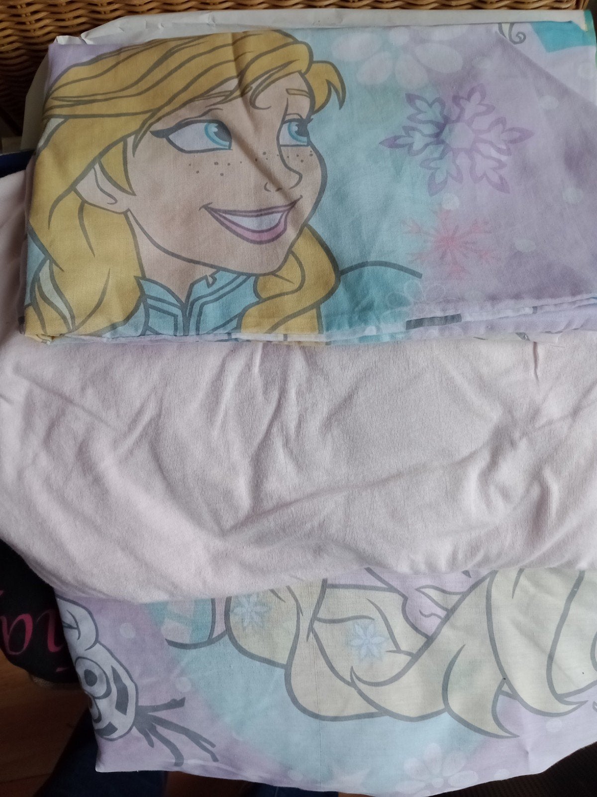 leuk Disney Frozen dekbedsetje voor peuterbed 70x140, Meisje, Wit, Dekbedovertrek, Ophalen of Verzenden