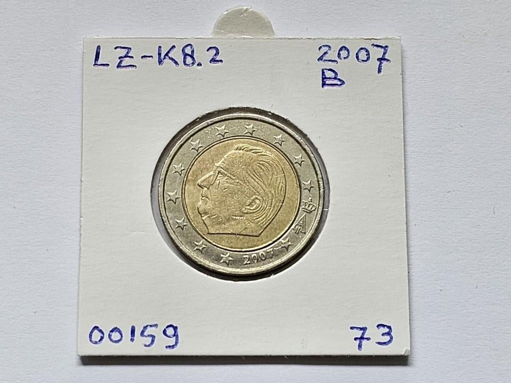 2-euromunt België (B) 2007 Koers LZ-K8.2, Postzegels en Munten, Munten | Europa | Euromunten, Ophalen of Verzenden, België, 2 euro