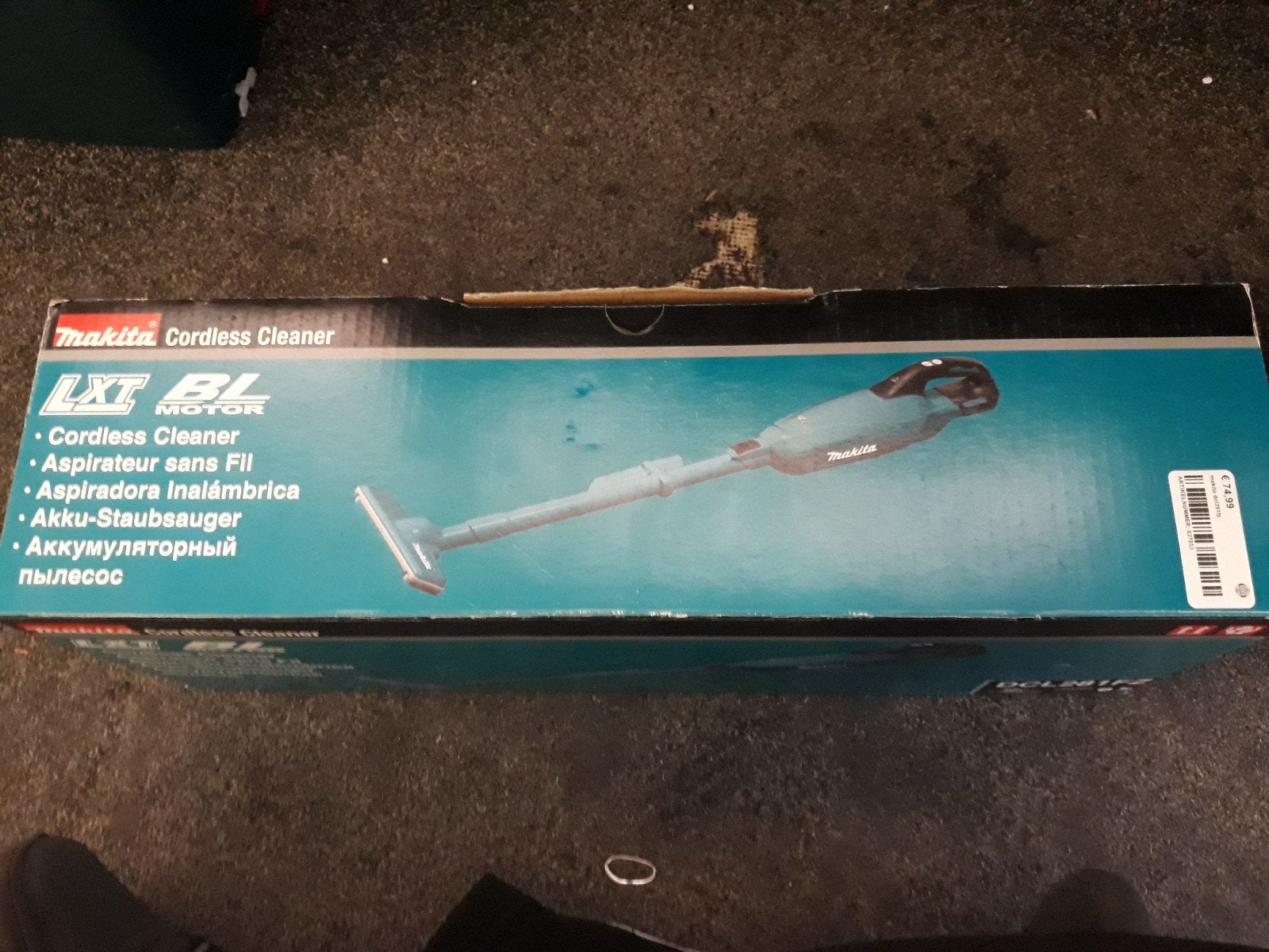 Makita DCL281FZ Accu-steelstofzuiger - Nieuw in doos, Witgoed en Apparatuur, Ophalen of Verzenden, Reservoir, Steelstofzuiger