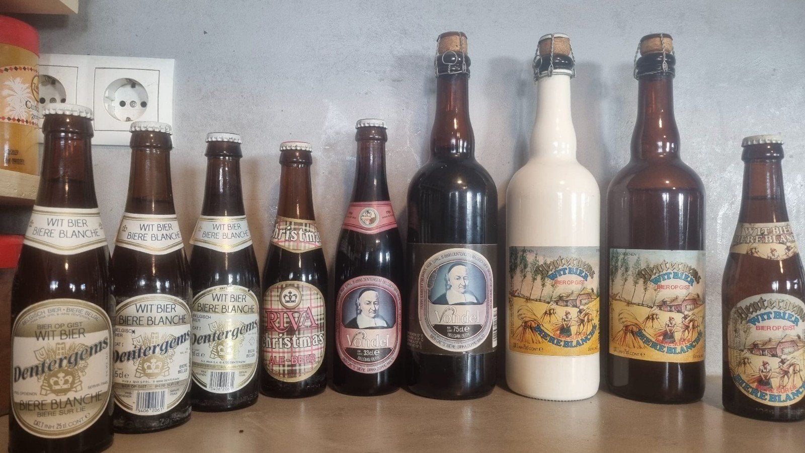 Riva Dentergem – Vondel, Witbier & Christmas Ale (’70s-'90s), Ophalen of Verzenden, Zo goed als nieuw, Flesje(s), Overige merken