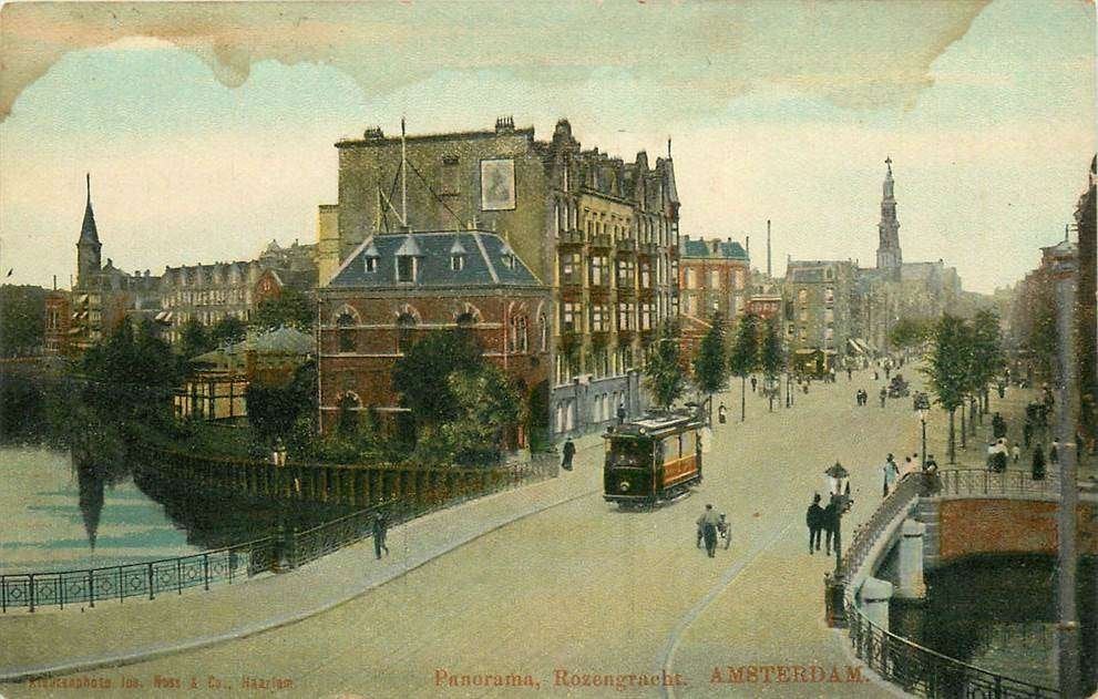 304-025-013 Amsterdam Panorama Rozengracht, Verzenden, Voor 1920, Noord-Holland