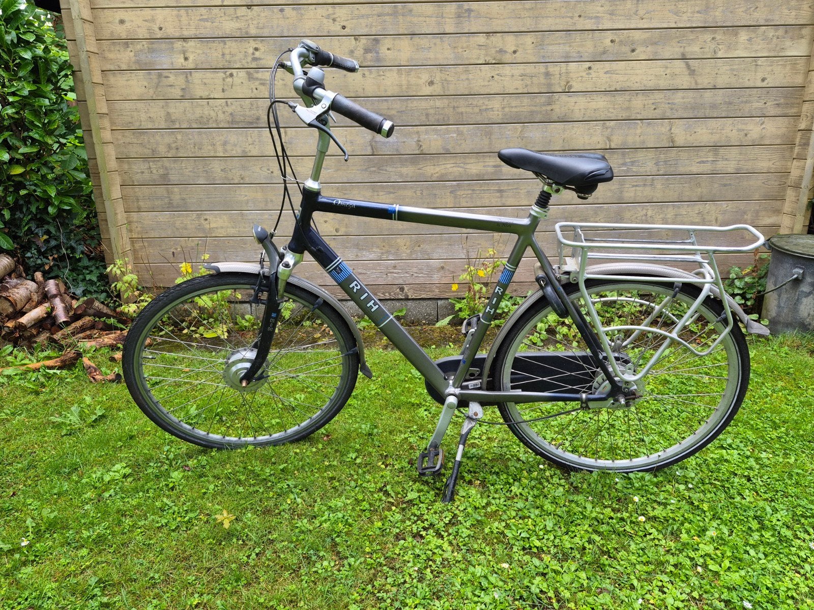 RIH Omega herenfiets, Gebruikt, Velgrem, Versnellingen, 61 tot 65 cm