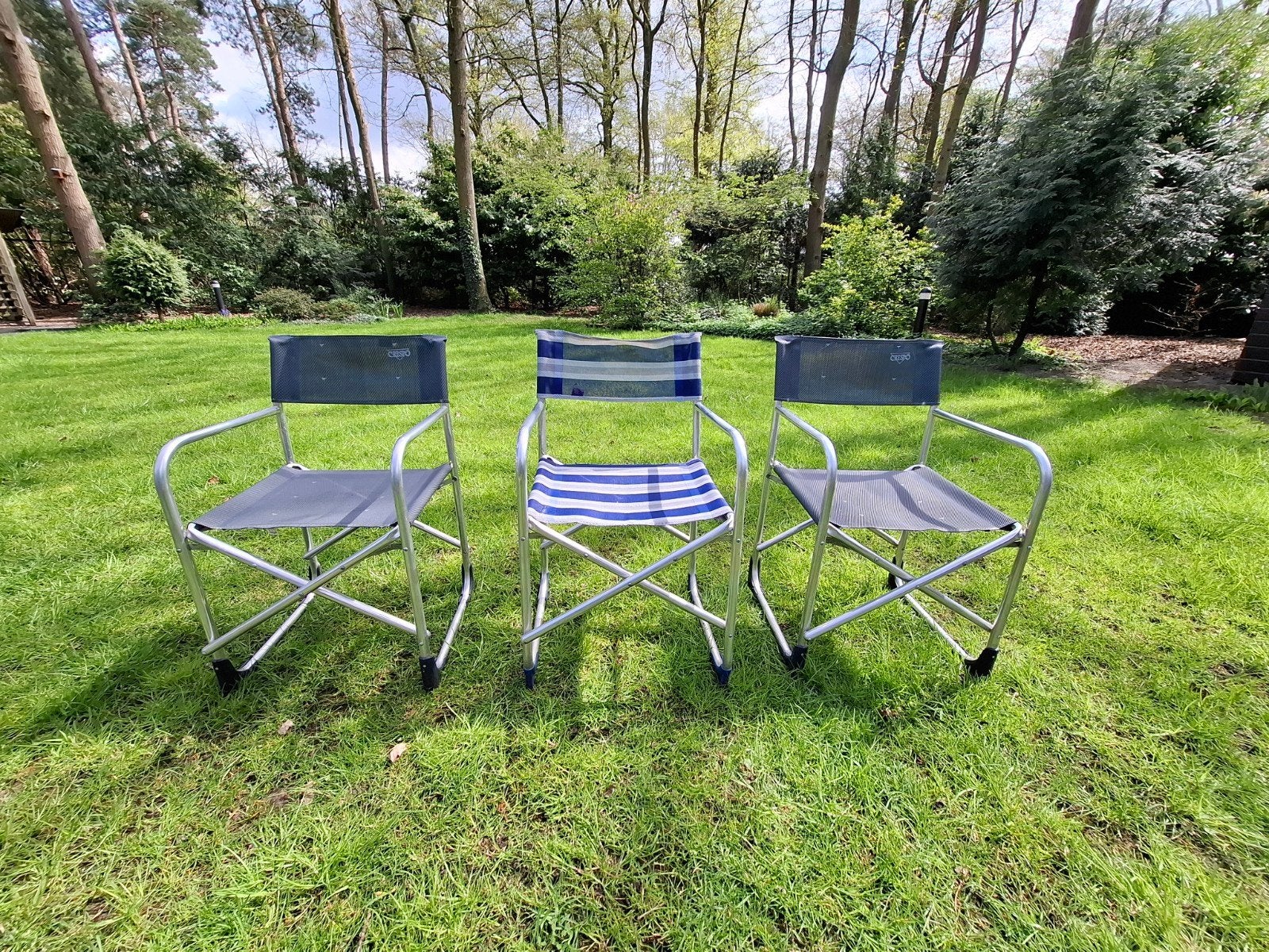 ZGAN 3 stuks Crespo regisseursstoel regisseur stoel, Ophalen, Zo goed als nieuw, Campingstoel