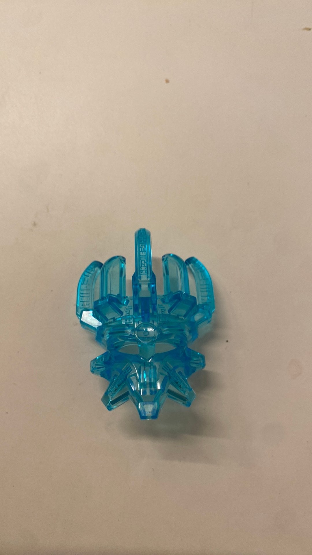 Lego bionicle mask of creation trans blue, Ophalen of Verzenden, Zo goed als nieuw, Losse stenen, Bionicle