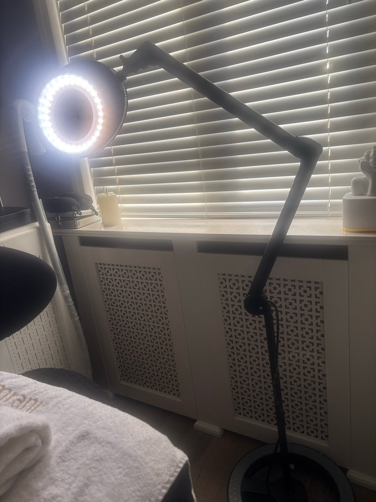 Loep Lamp LED 60 SMD 5D op Statief Elegante 6025 Zwart, Zwart, Ophalen of Verzenden, Zo goed als nieuw, Metaal