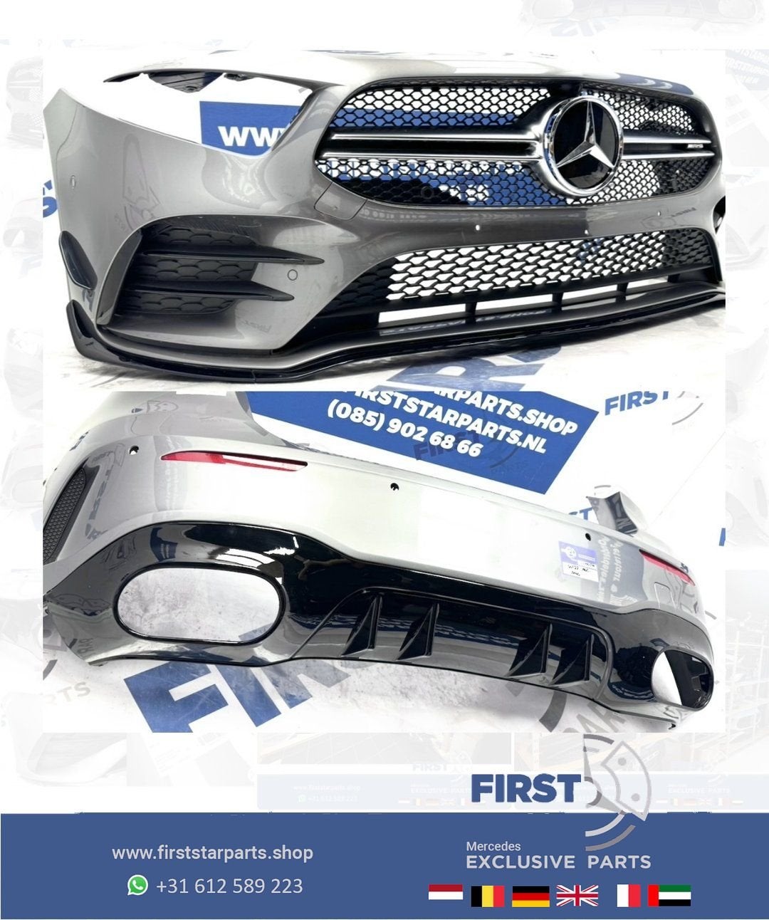 BUMPERS W177 A KLASSE A35 AMG PAKKET AERO BUMPER SET Origine, Gebruikt, -, Ophalen of Verzenden, Bumper