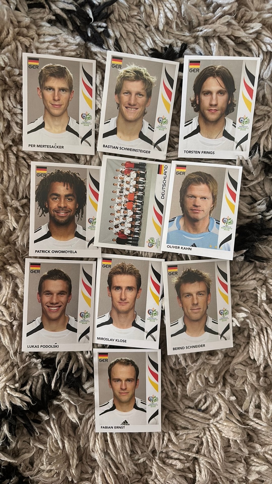 Panini WK2006 stickers als nieuw duitsland, Ophalen of Verzenden, Zo goed als nieuw, Meerdere stickers
