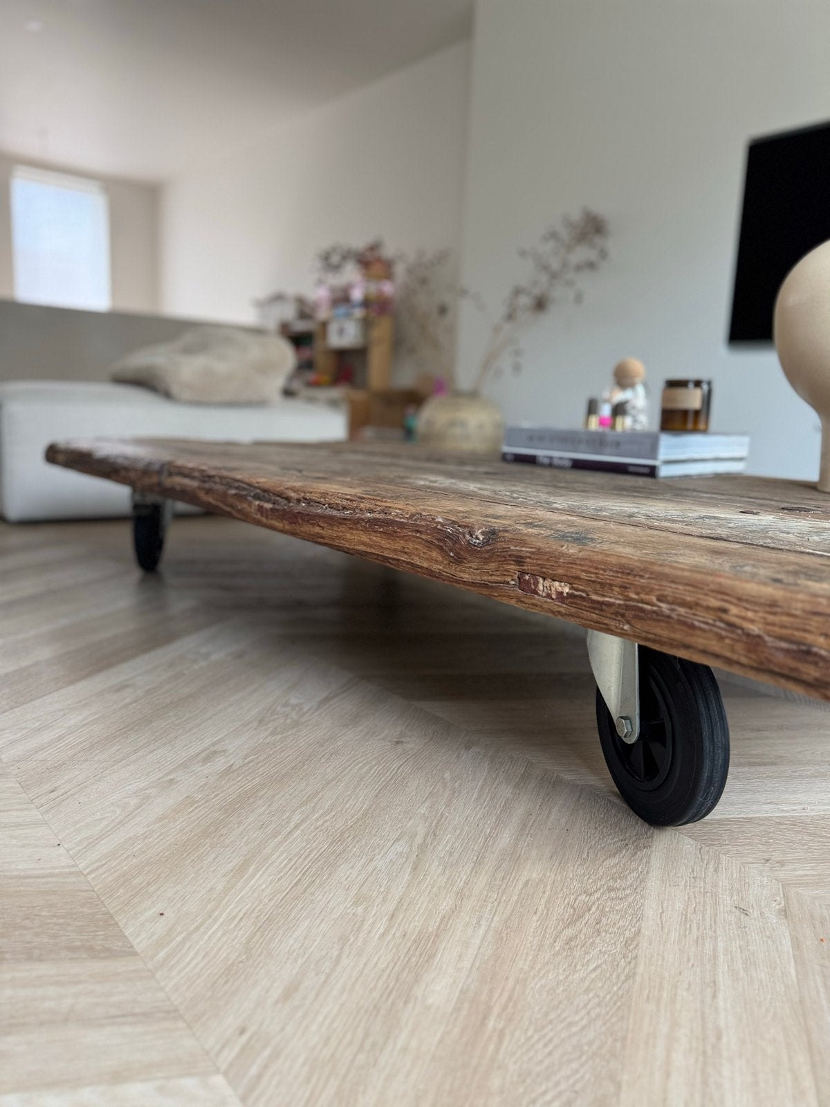Unieke salontafel van oude Chinese tempeldeuren, Antiek en Kunst, Ophalen