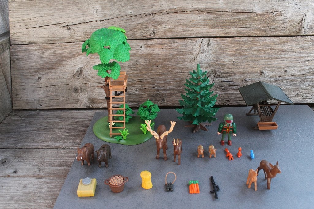 Playmobil 4208 Uitkijkpost boswachter met dieren, Ophalen of Verzenden, Zo goed als nieuw, Complete set