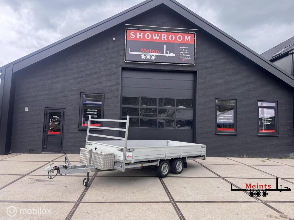 Hulco MEDAX-2 plateauwagen aanhanger 405x183 3000KG, Auto diversen, Aanhangers en Bagagewagens, Gebruikt