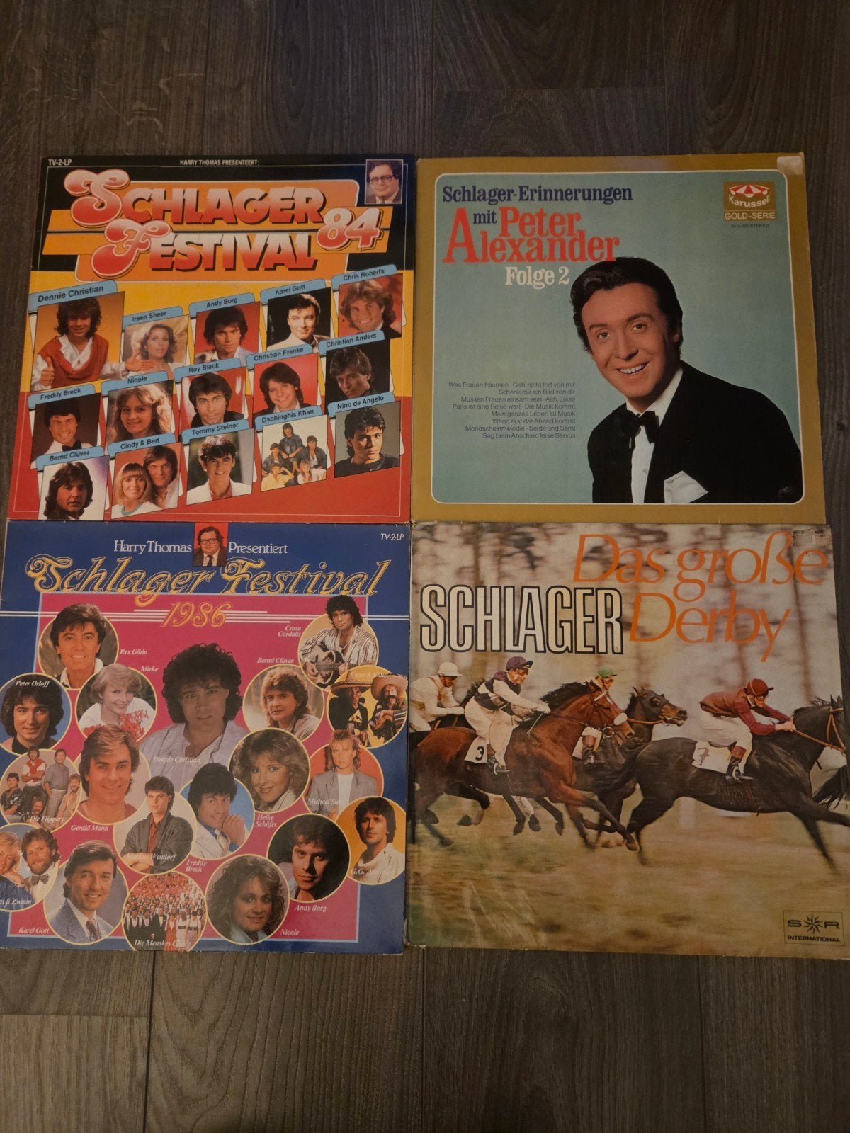 Schlager Festival LP's - 1984, 1986 & Peter Alexander, LP, Gebruikt, Overige genres, Ophalen of Verzenden