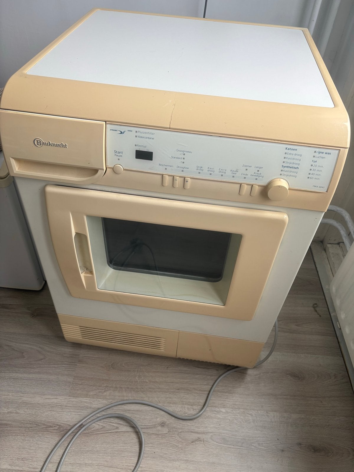 Bauknecht condensdroger, Witgoed en Apparatuur, Wasdrogers, Ophalen, 6 tot 8 kg, Gebruikt, Voorlader