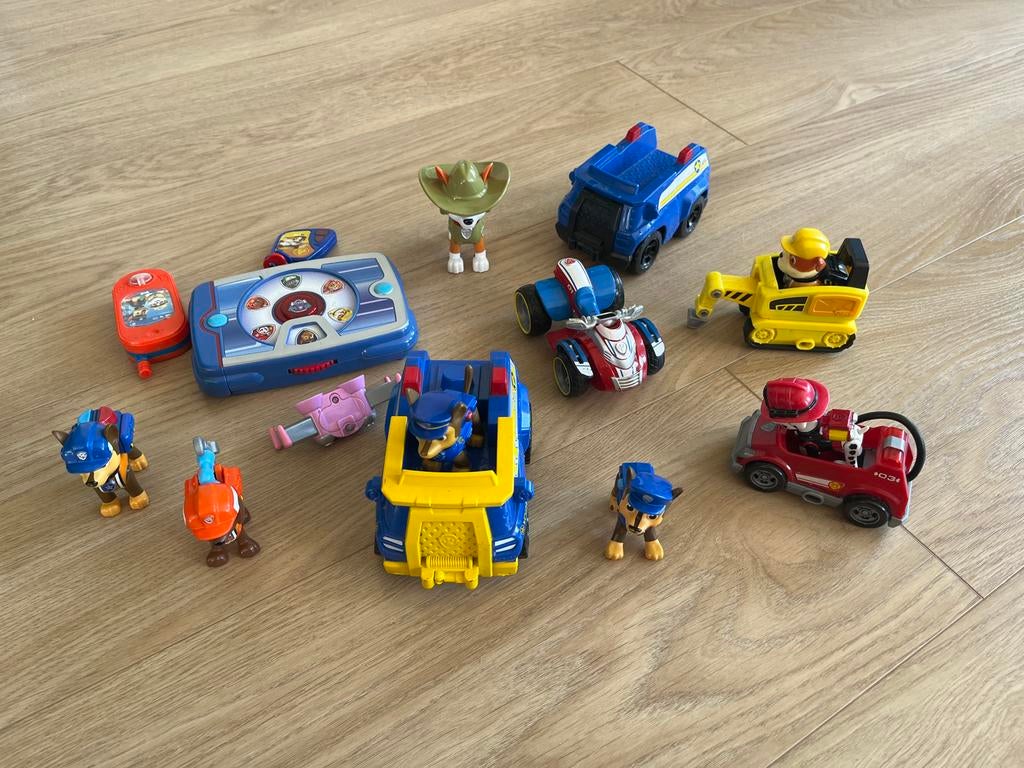 Paw Patrol voertuigen, figuren en puppad, Kinderen en Baby's, Ophalen of Verzenden, Gebruikt