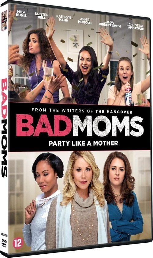 DVD BAD MOMS MILA KUNIS CHRISTINA APPLEGATE KRISTEN BELL, Alle leeftijden, Verzenden, Zo goed als nieuw, Romantische komedie