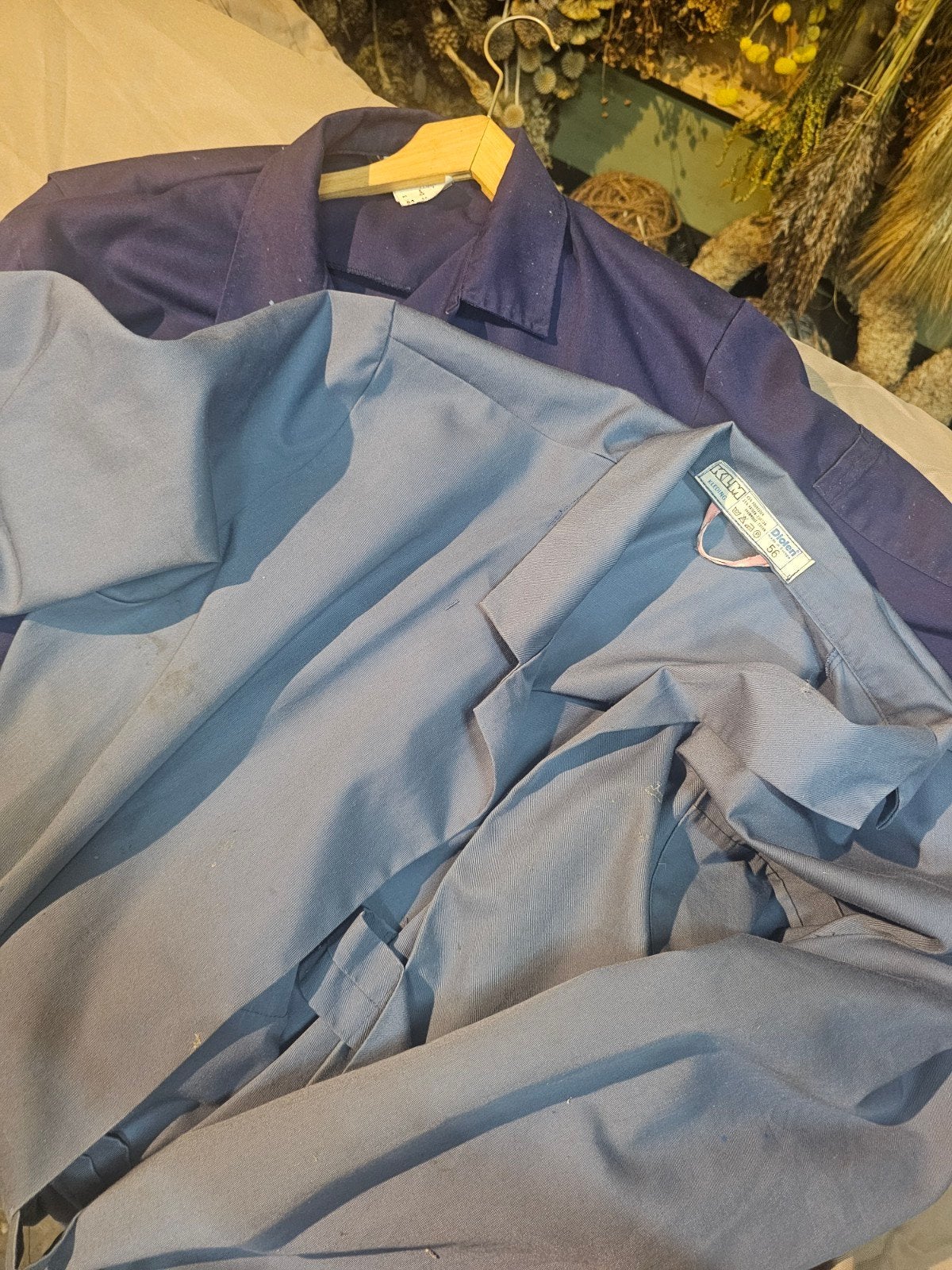 Partij blauwe stofjassen, Blauw, Overige maten, Ophalen of Verzenden, Zo goed als nieuw