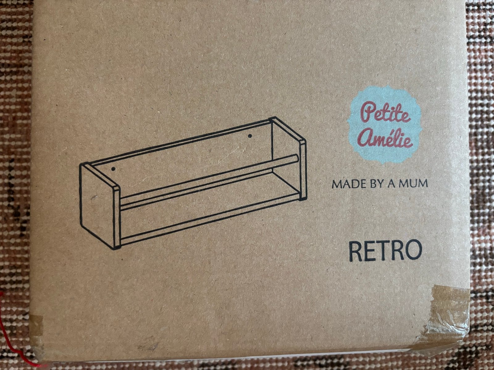 Petit Amelie Retro Wandplank Hout - Nieuw in Doos, Huis en Inrichting, Ophalen of Verzenden, Nieuw