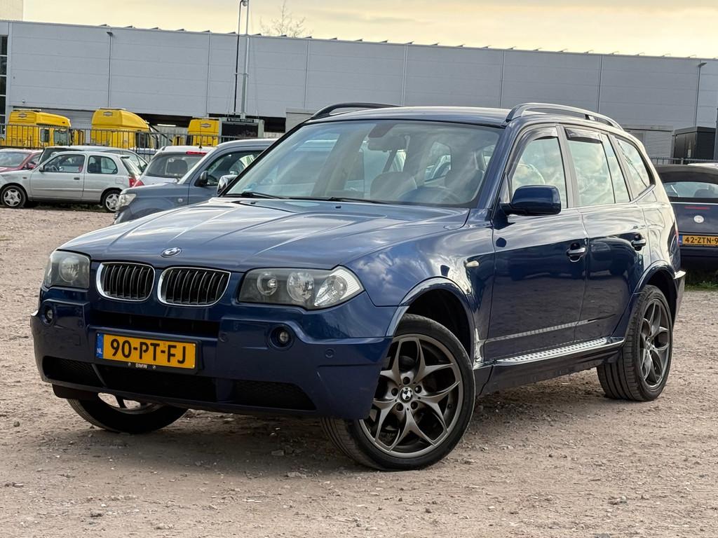 BMW X3 2.5i Executive/ AUTOMAAT/ VELGEN/ LEDER, Automaat, Blauw, Bedrijf, Vierwielaandrijving