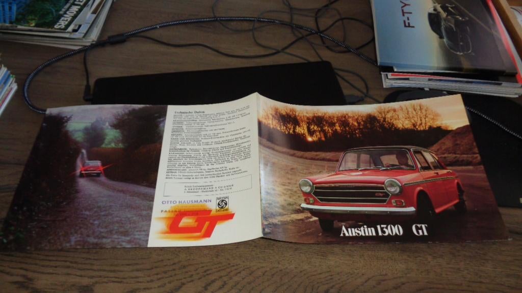 Folder  AUSTIN  1300 GT, Verzenden, Zo goed als nieuw, Overige merken