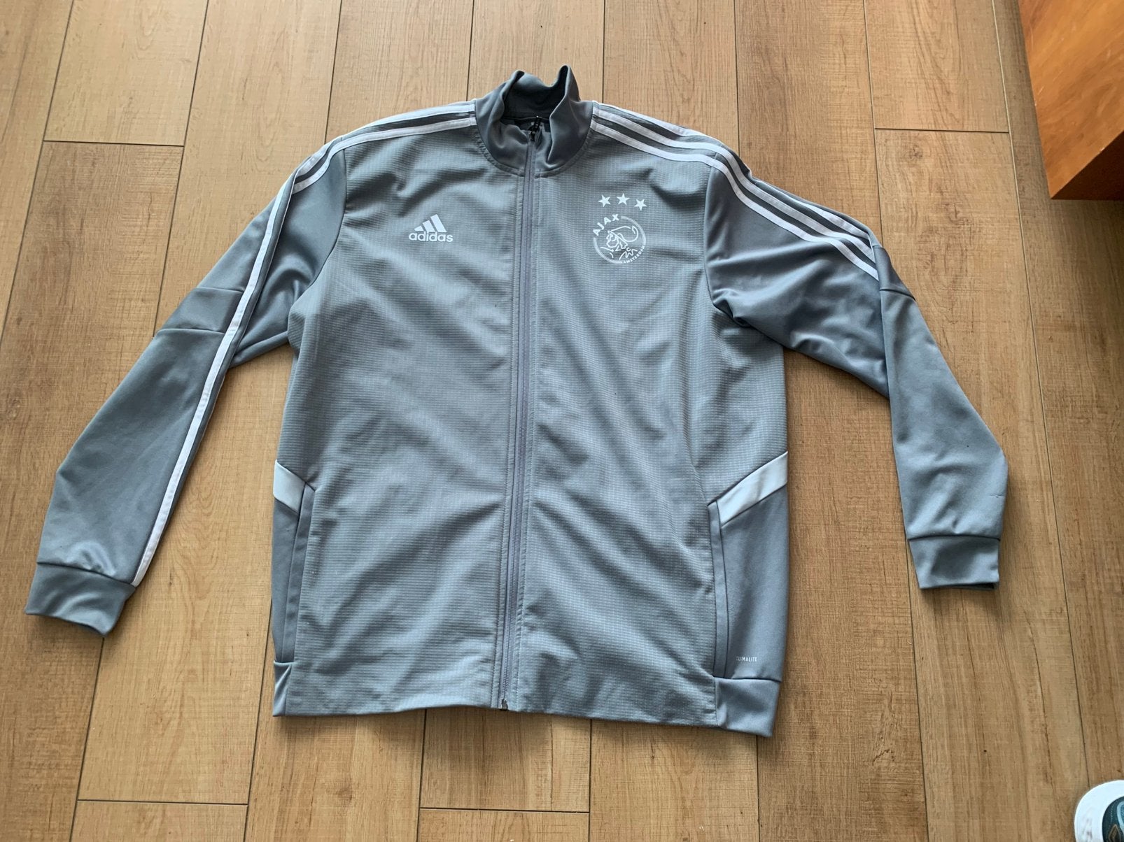 Ajax Adidas vest maat XL, Blauw, Maat 56/58 (XL), Ophalen of Verzenden, Zo goed als nieuw