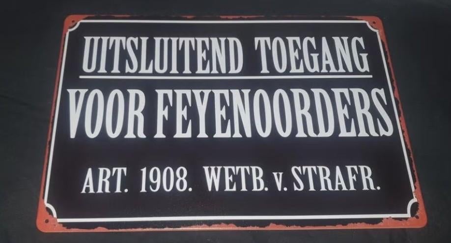 Wandbord feyenoord, Ophalen of Verzenden, Nieuw, Feyenoord, Overige typen