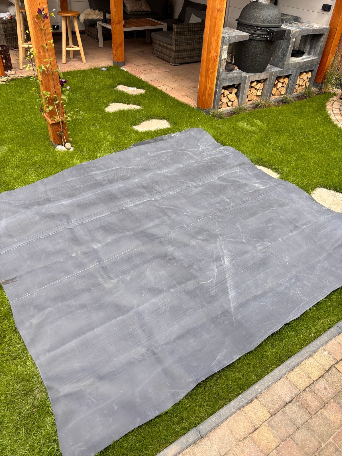 Nieuwe EPDM folie 220x240 cm voor dak of vijver, Ophalen, Kunststof, Zwart, Overige typen
