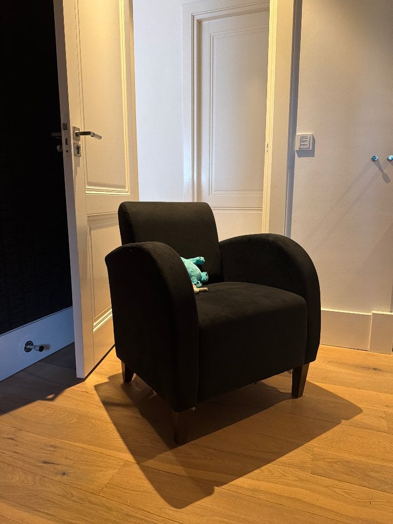 Fauteuil te koop, Gebruikt, Minder dan 75 cm, Ophalen of Verzenden, Stof