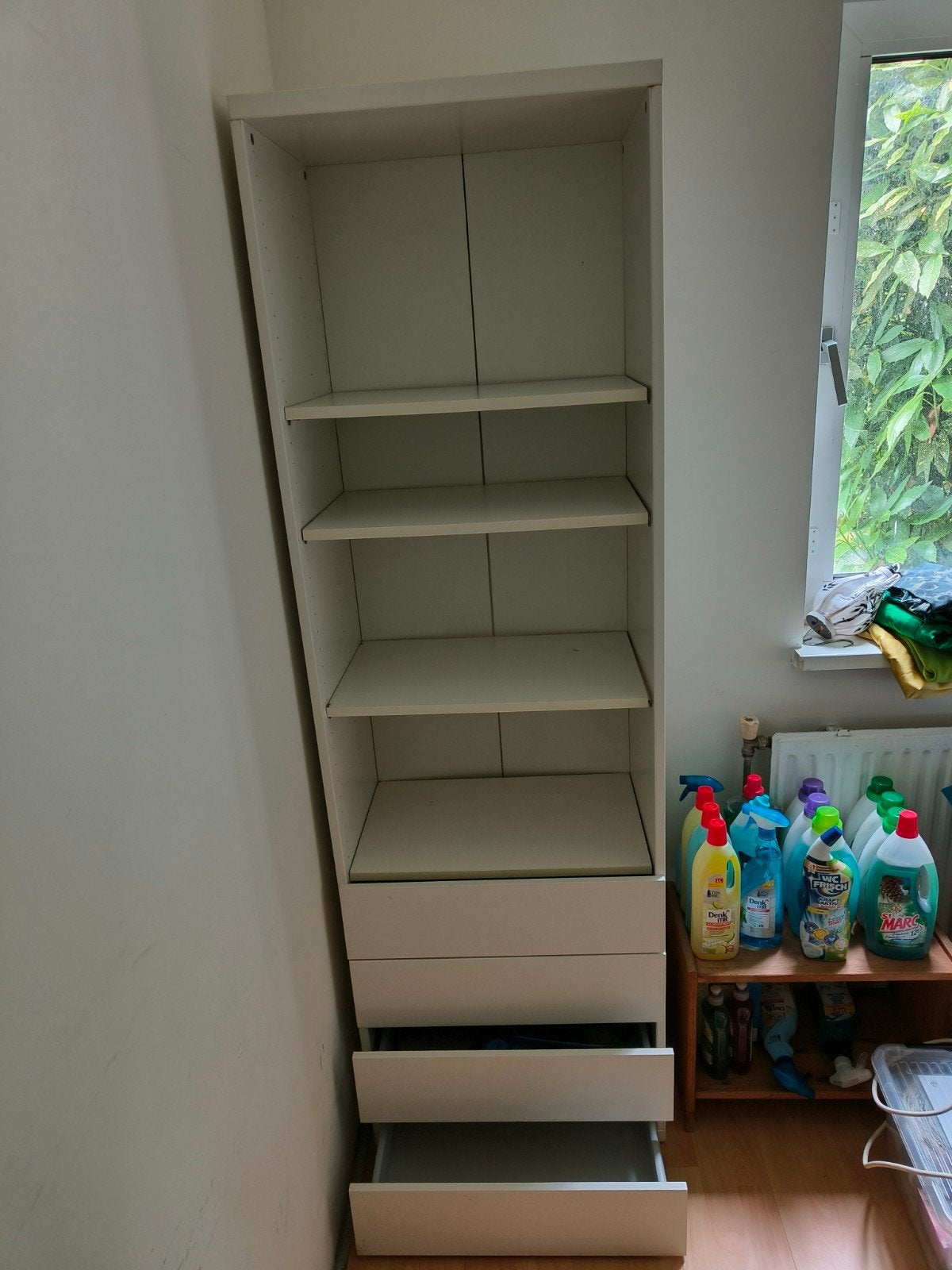 Witte ikea kast, Ophalen, Met plank(en), Gebruikt, 50 tot 100 cm