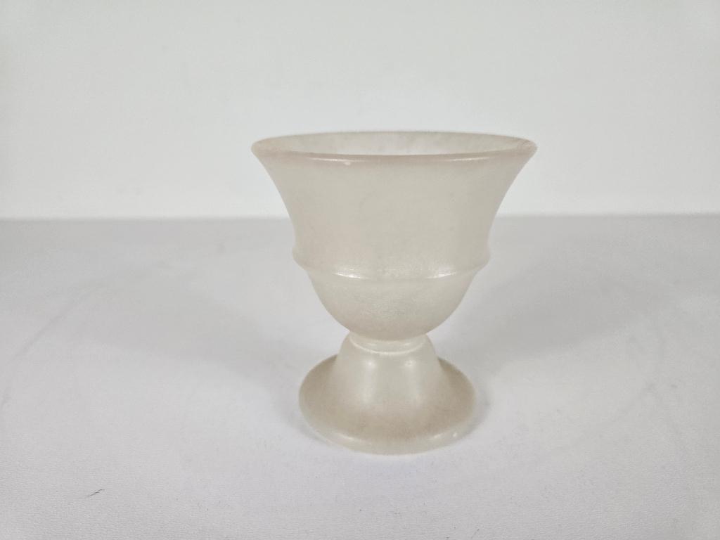 Beker of kelk, alabaster, Italië, tweede helft 20e eeuw, Ophalen of Verzenden