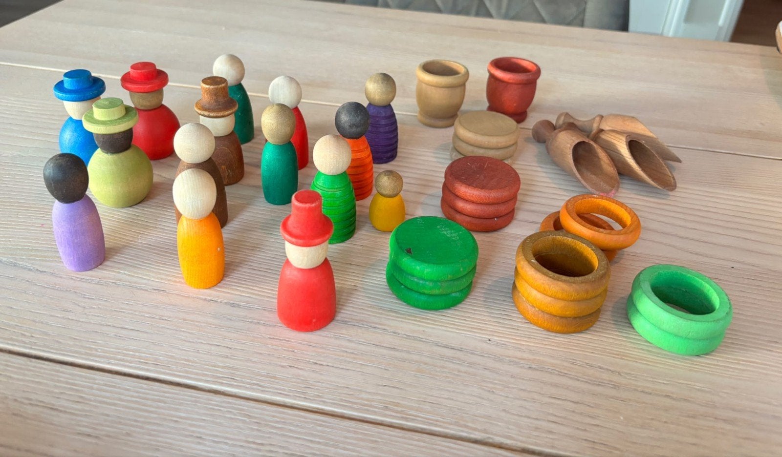 Grapat houten poppetjes nins, Ophalen, Gebruikt, Overige typen