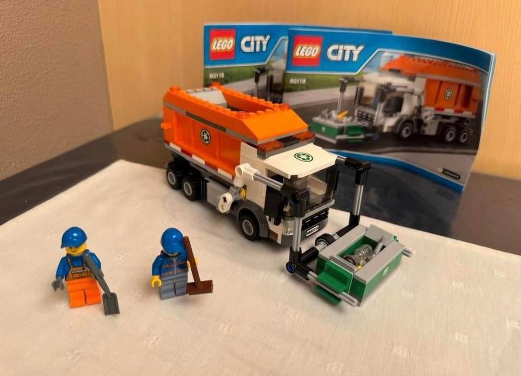 Lego City Vuilniswagen met 2 poppetjes, Ophalen of Verzenden