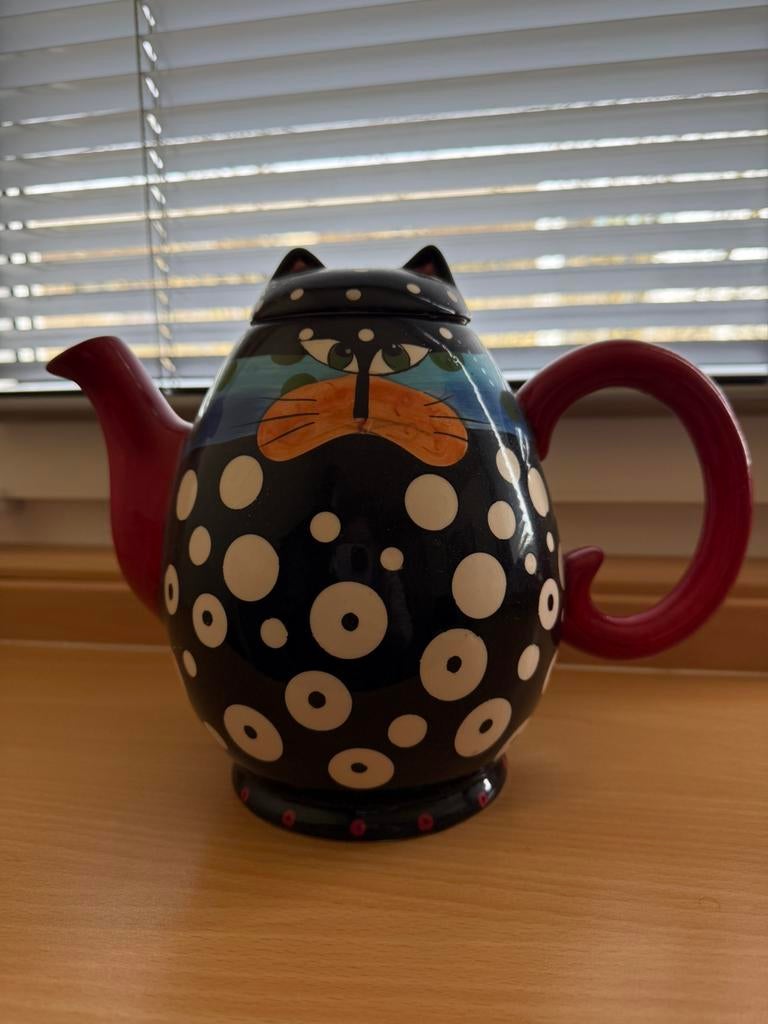 Theepot kat van Jameson & Tailor, Huis en Inrichting, Keuken | Servies, Ophalen, Nieuw, Overige stijlen, Overige typen