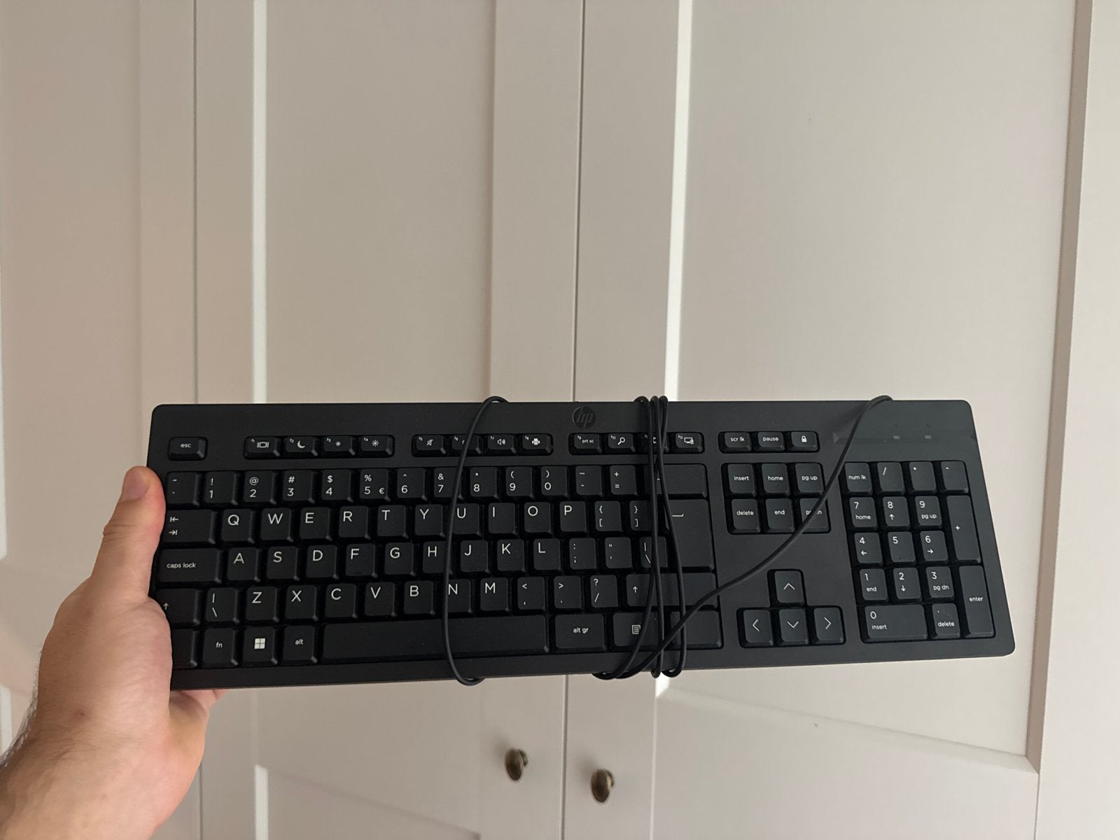 HP Toetsenbord - QWERTY, Bedraad, Zo goed als nieuw, Ophalen, Zo goed als nieuw, Qwerty, Numeriek gedeelte