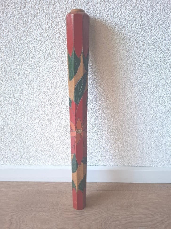 Amsterdamse School houten breinaalden koker ca. 51 cm, Antiek en Kunst, Ophalen of Verzenden